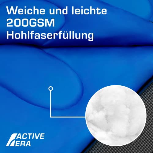 Active Era Deckenschlafsack - Sleeping Bag, -3°C bis 15°C Sommer, Frühling, Herbst - Leichter Schlafsack Outdoor und Indoor