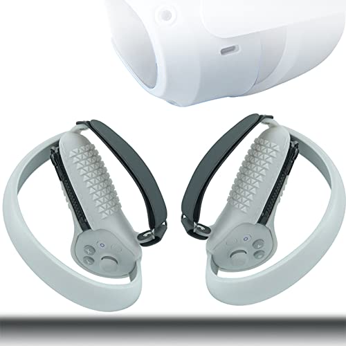 Generic Controller Cover, Silikongel, Hautschutz, verstellbare Controller-Riemen, kompatibel mit PICO 4 VR Zubehör (schwarz)