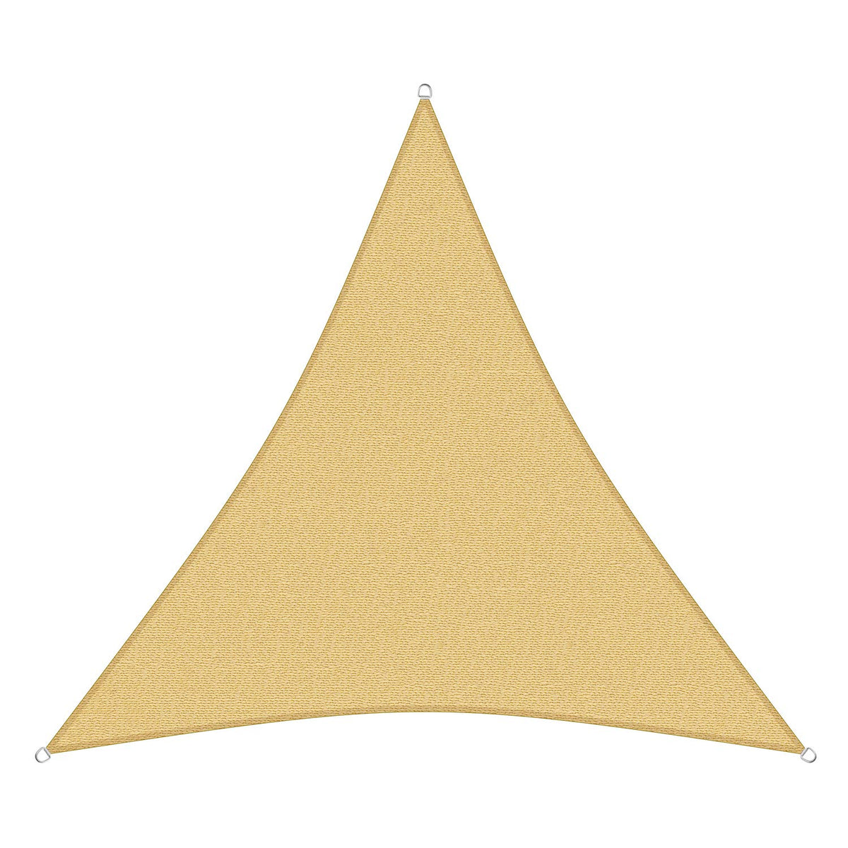 sunprotect 83221 Professional Sonnensegel, 3,6 x 3,6 x 3,6 m, Dreieck, Wind- & wasserdurchlässig, beige