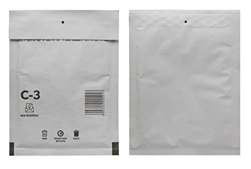 100 Luftpolsterumschläge Versandtaschen Luftpolster C3 weiß Polsterumschlag
