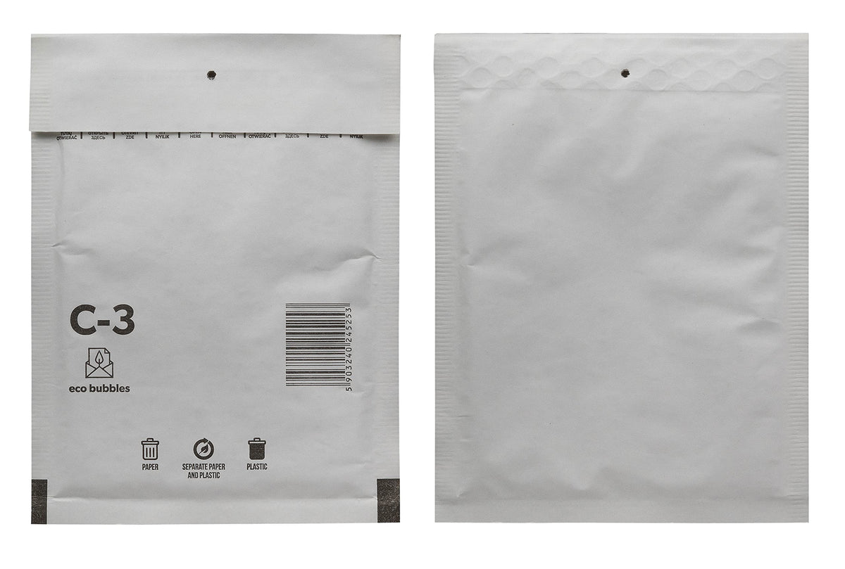 100 Luftpolsterumschläge Versandtaschen Luftpolster C3 weiß Polsterumschlag