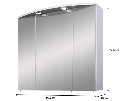 Schildmeyer Spiegelschrank »Verona LED«, Breite 80 cm
