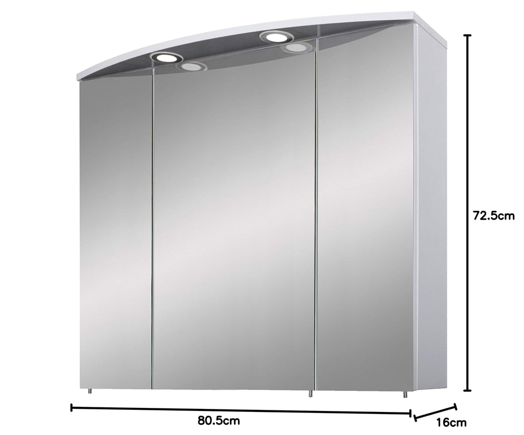 Schildmeyer Spiegelschrank »Verona LED«, Breite 80 cm