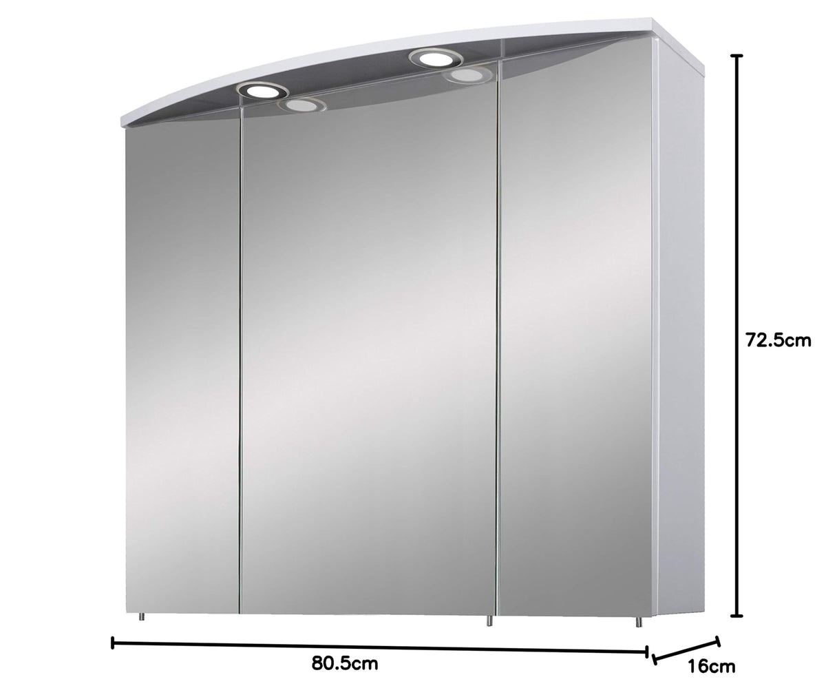 Schildmeyer Spiegelschrank »Verona LED«, Breite 80 cm