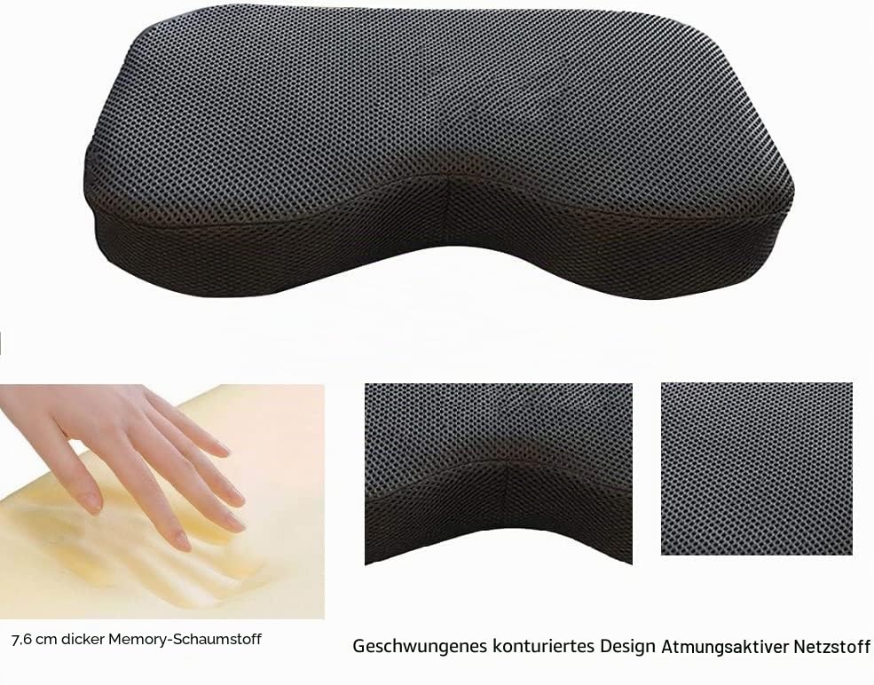 Rudersitzkissen, Memory-Schaum, Rutschfest, Waschbar