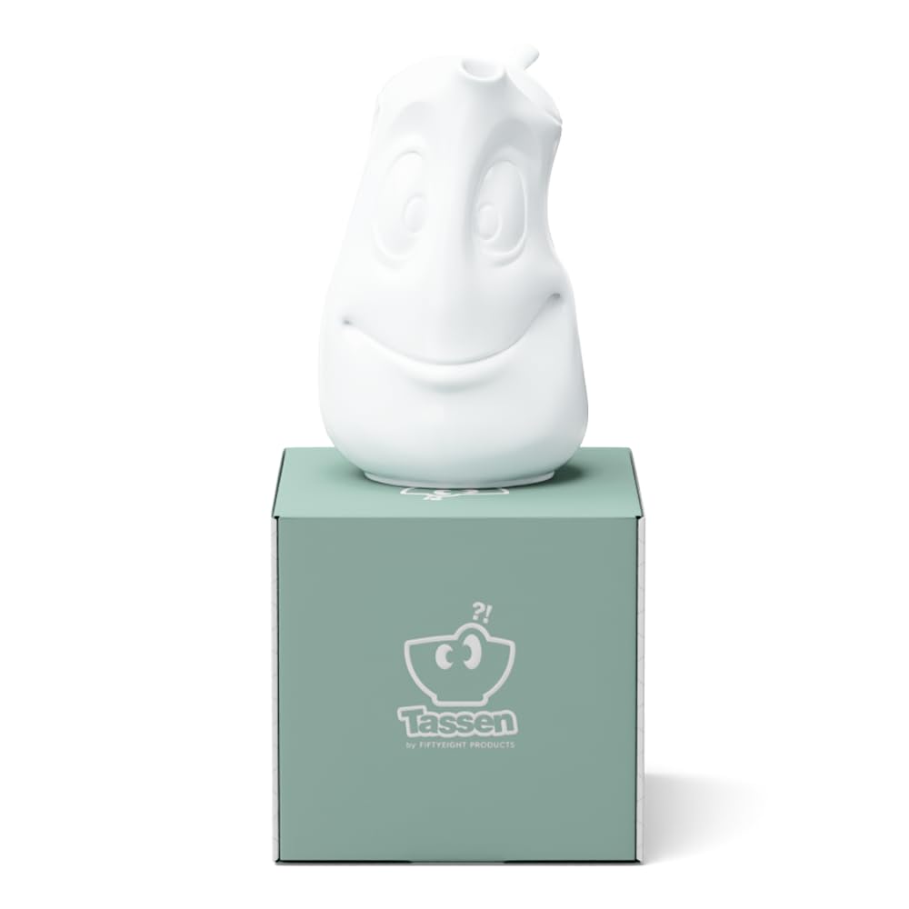 FIFTYEIGHT PRODUCTS / Tassen / Kanne „Gut drauf“ (Porzellan, 1200 ml, weiß, Made in Germany)