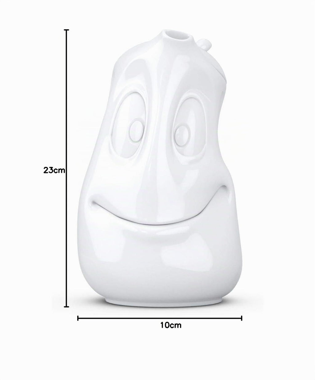 FIFTYEIGHT PRODUCTS / Tassen / Kanne „Gut drauf“ (Porzellan, 1200 ml, weiß, Made in Germany)