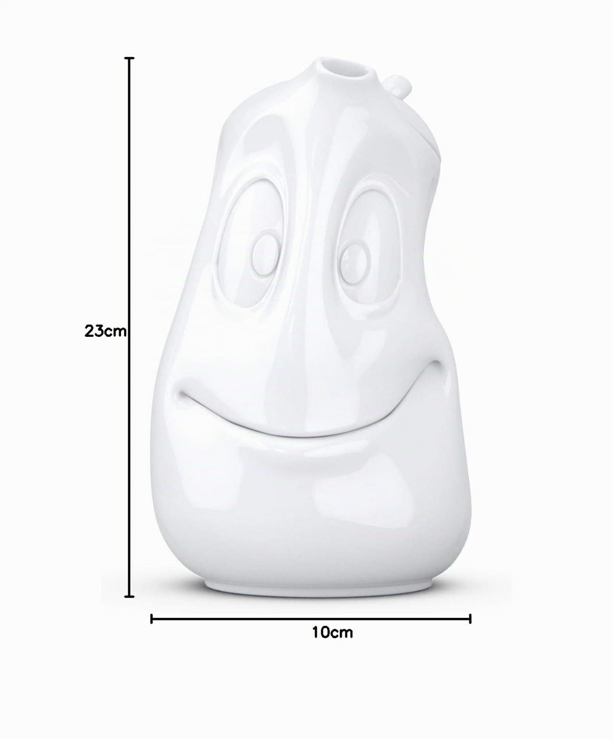 FIFTYEIGHT PRODUCTS / Tassen / Kanne „Gut drauf“ (Porzellan, 1200 ml, weiß, Made in Germany)