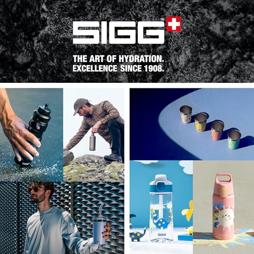 SIGG - Tritan Trinkflasche - Sportflasche Total Clear ONE MyPlanet Aqua - kohlensäurehaltige Getränke - Spülmaschinenfest, Auslaufsicher, Kratzfest - BPA-frei - Sport & Fitness - Blau - 0,75L