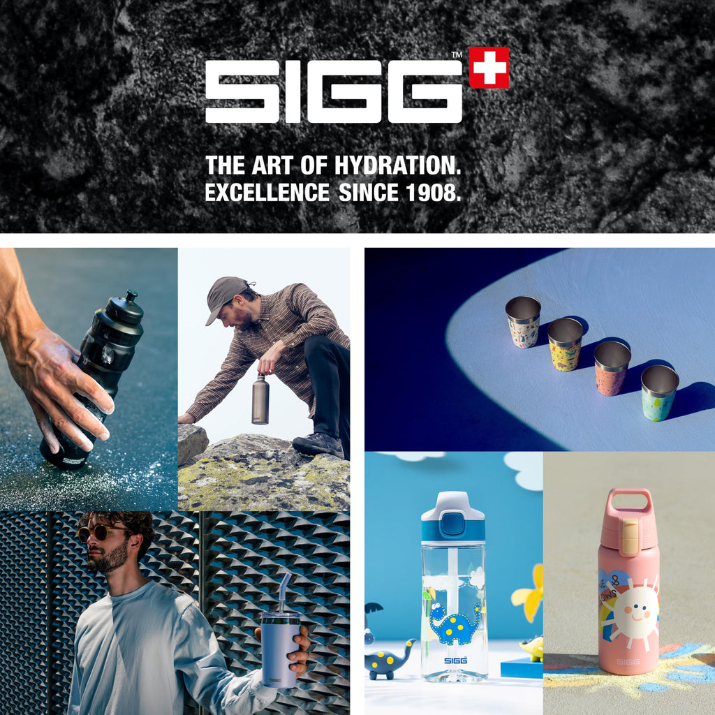 SIGG - Tritan Trinkflasche - Sportflasche Total Clear ONE MyPlanet Aqua - kohlensäurehaltige Getränke - Spülmaschinenfest, Auslaufsicher, Kratzfest - BPA-frei - Sport & Fitness - Blau - 0,75L