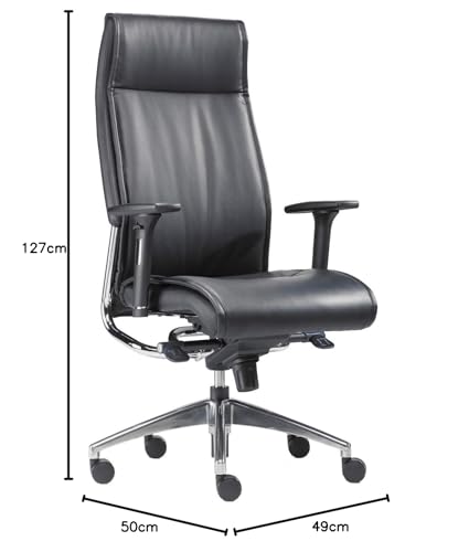 Big Boss | Premium-Chefsessel für Wirbelsäulengesundheit & Aktives Sitzen - Made in Germany | inkl. Armlehnen, Komfort-Sitz und Wipp-Synchron-Mechanik bis 150 kg (Teppichbodenrollen)