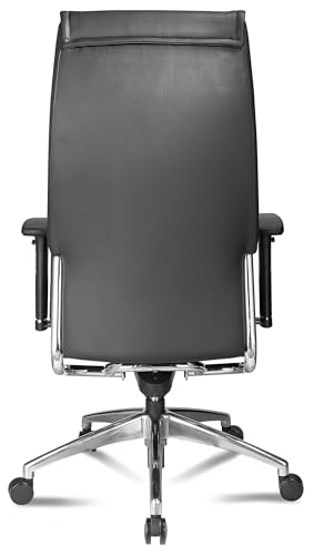 Big Boss | Premium-Chefsessel für Wirbelsäulengesundheit & Aktives Sitzen - Made in Germany | inkl. Armlehnen, Komfort-Sitz und Wipp-Synchron-Mechanik bis 150 kg (Teppichbodenrollen)