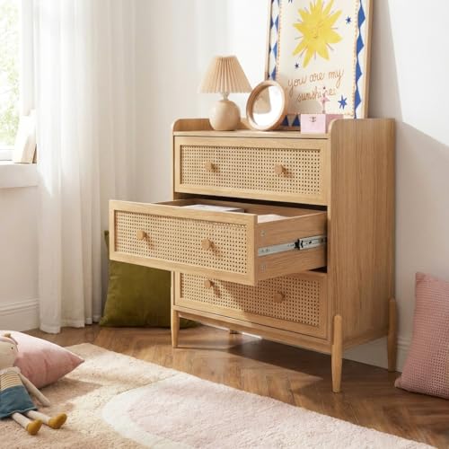 BAÏTA PABLO02 Kommode für Kinder, natürlich, Länge 80 cm, Natur