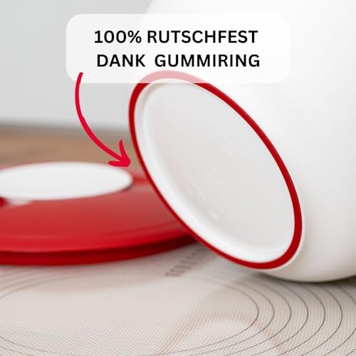 Westmark Rühr-/Backschüssel – 2,5 l, zweigeteilter Deckel, mit Ausgießer