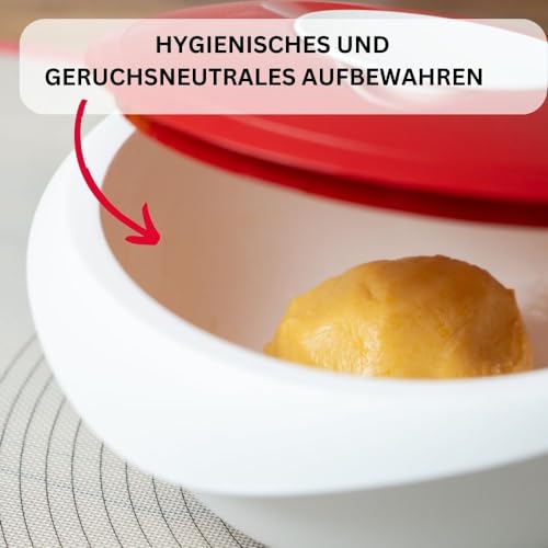 Westmark Rühr-/Backschüssel – 2,5 l, zweigeteilter Deckel, mit Ausgießer