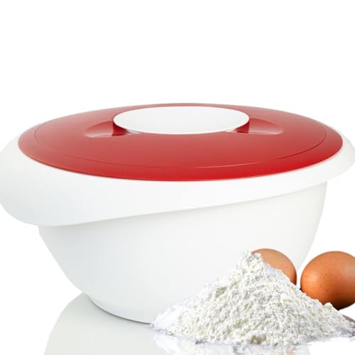Westmark Rühr-/Backschüssel – 2,5 l, zweigeteilter Deckel, mit Ausgießer