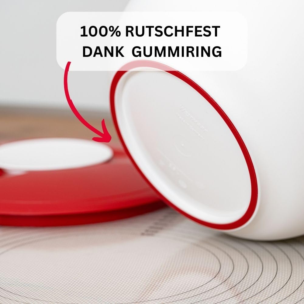 Westmark Rühr-/Backschüssel – 2,5 l, zweigeteilter Deckel, mit Ausgießer