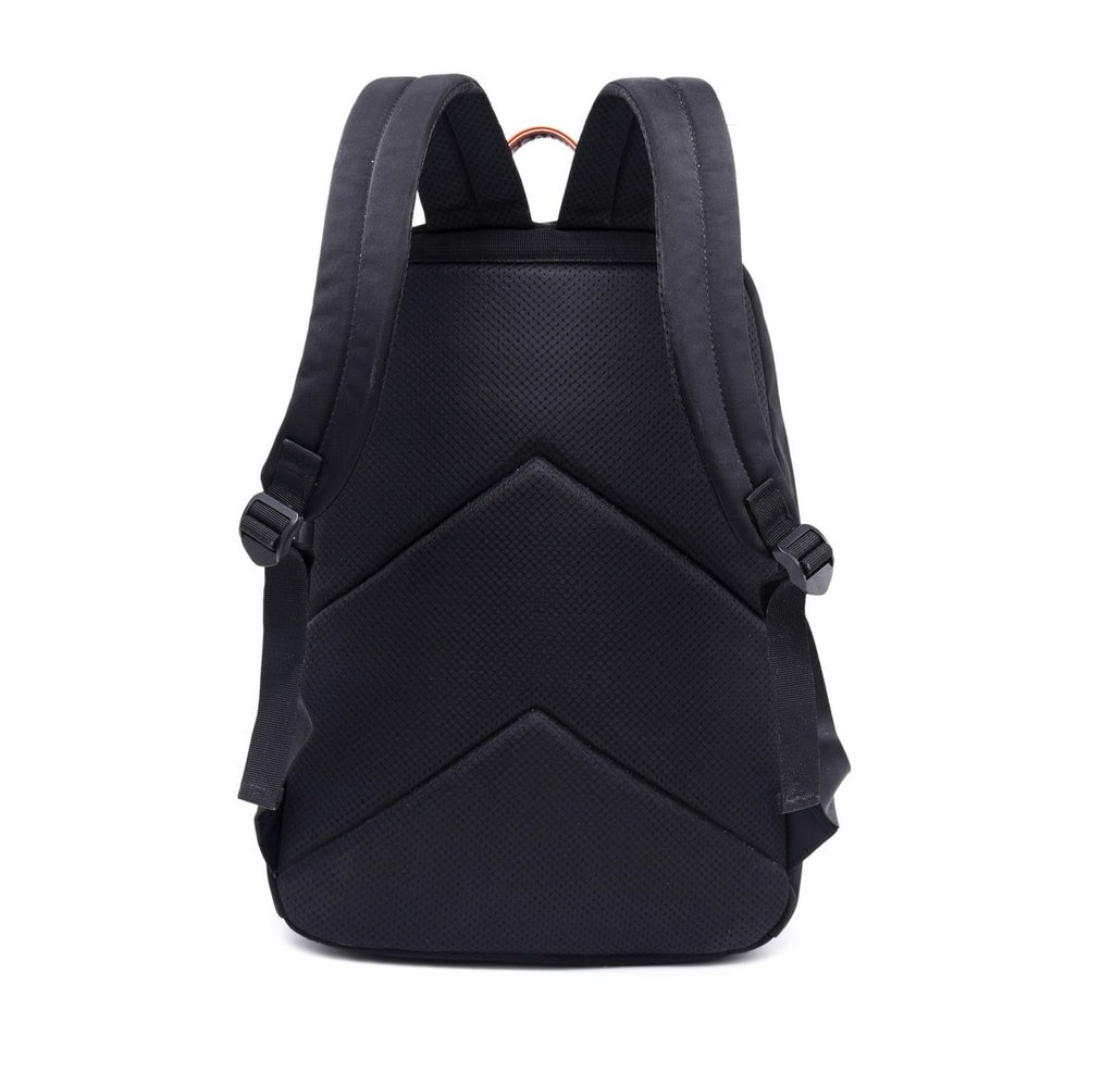 Joymoze Klassischer Einfarbiger Wasserdichter Schulrucksack für Teenager Retro Freizeit Rucksack Schwarz
