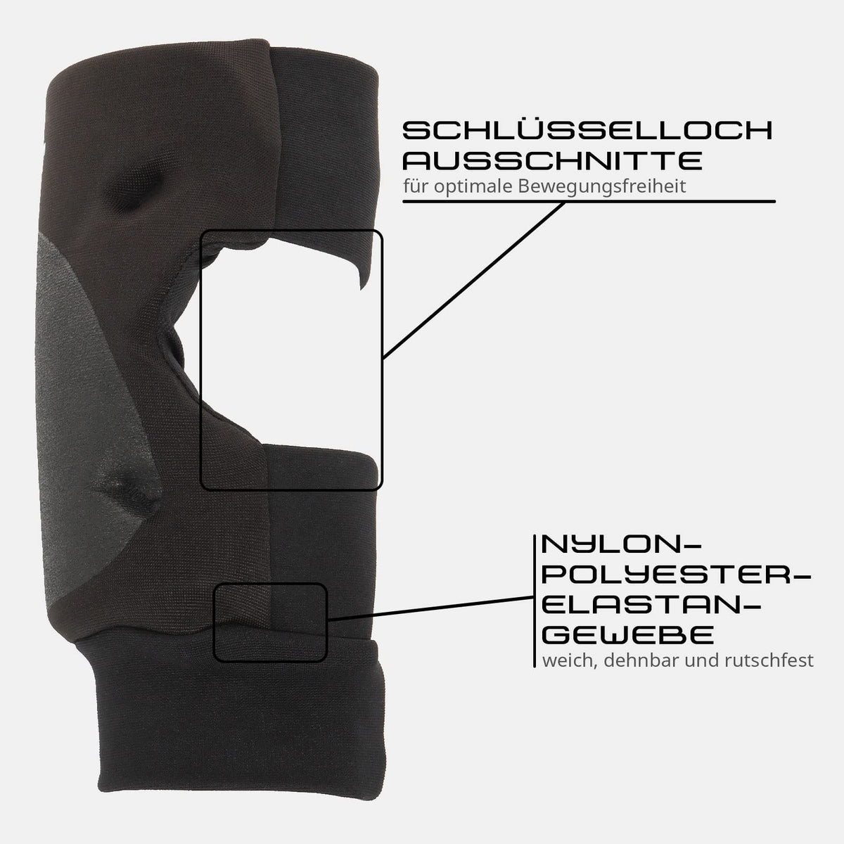 Trace Volleyball Knieschützer 42000 schwarz M