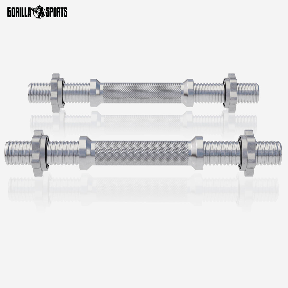 GORILLA SPORTS® Kurzhantelstangen 2er Set, 35 cm, 30 mm, 4 Sternverschlüsse