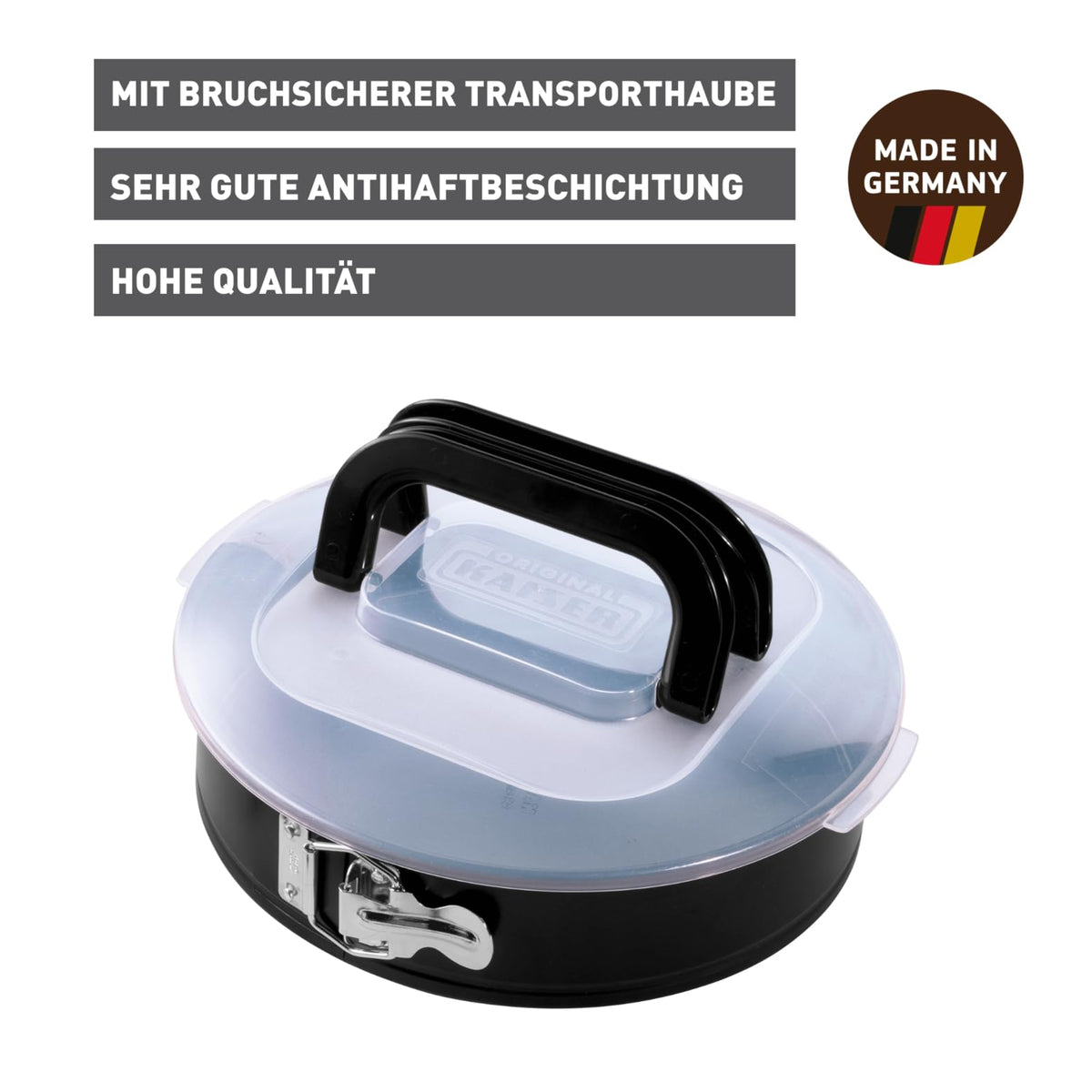 ORIGINAL KAISER Inspiration Springform 26 cm rund, Flachboden