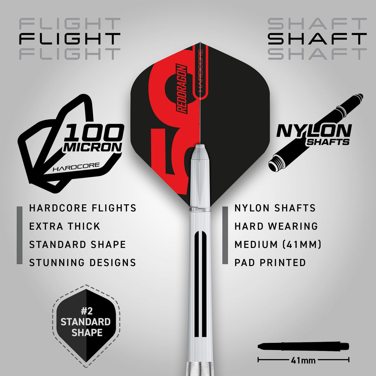 RED DRAGON Darts – Axis Series – 85% Wolfram - Profi Satz Dartpfeile Metallspitze mit Dart Flüge und Schäften - Erhältlich in Rot, Grün & Blau - Steeldarts 24g, 26g & 28g