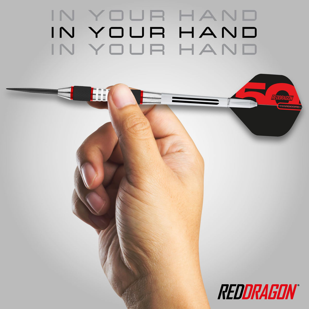 RED DRAGON Darts – Axis Series – 85% Wolfram - Profi Satz Dartpfeile Metallspitze mit Dart Flüge und Schäften - Erhältlich in Rot, Grün & Blau - Steeldarts 24g, 26g & 28g