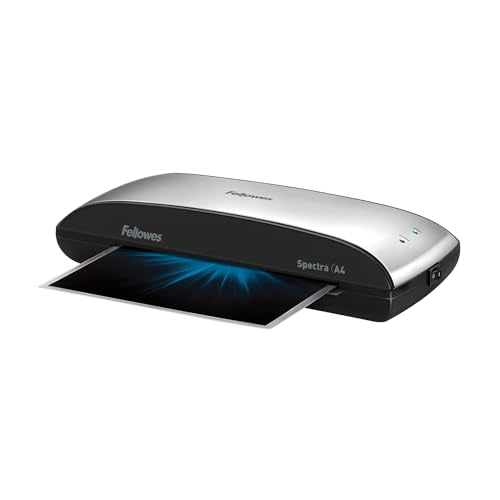 Fellowes A4 Laminiergerät, Spectra A4 für Einsteiger, für 80-125 Mikron Laminierfolien, bis A4 Format, für Zuhause/Home Office, inkl 10 gratis