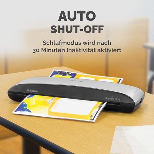 Fellowes A4 Laminiergerät, Spectra A4 für Einsteiger, für 80-125 Mikron Laminierfolien, bis A4 Format, für Zuhause/Home Office, inkl 10 gratis