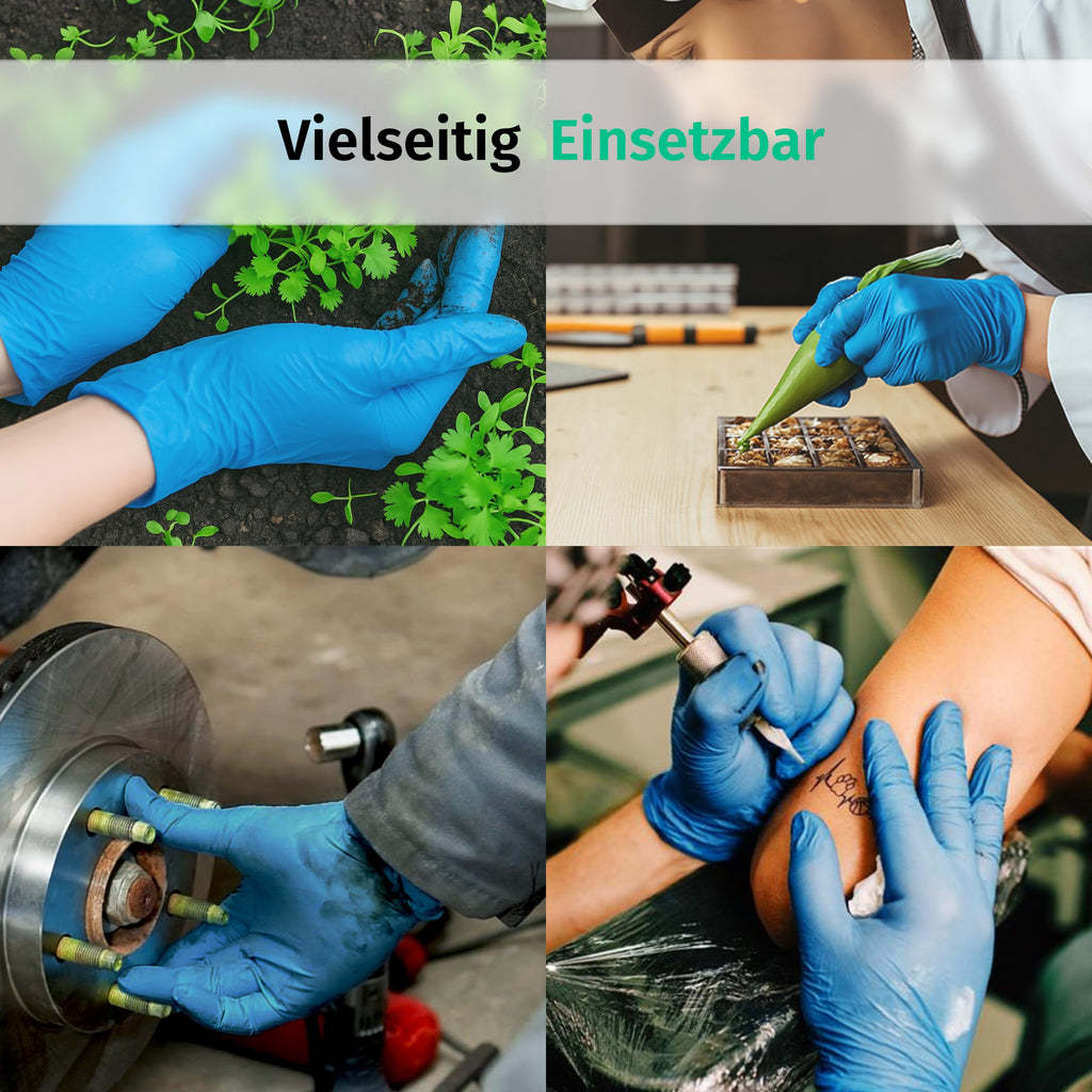 SF Nitrilhandschuhe XXL Blau – 100 Stück Einweghandschuhe, latexfrei