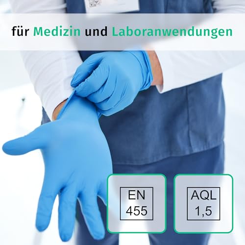 SF Nitrilhandschuhe XXL Blau – 100 Stück Einweghandschuhe, latexfrei