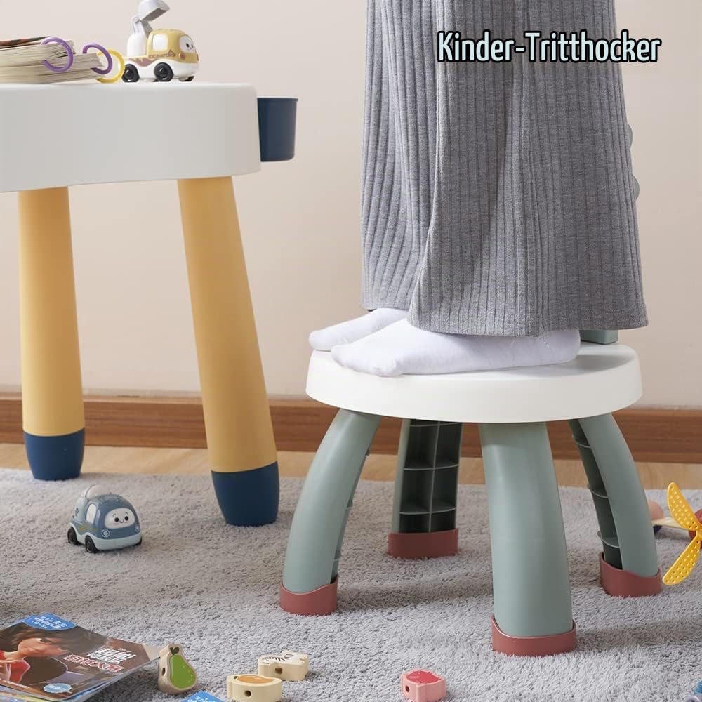 Balama Kinderstuhl aus Kunststoff, Dinosaurier, Grün, 25,3cm Sitzhöhe, für Drinnen und Draußen, BPA frei, Langlebig und Leicht