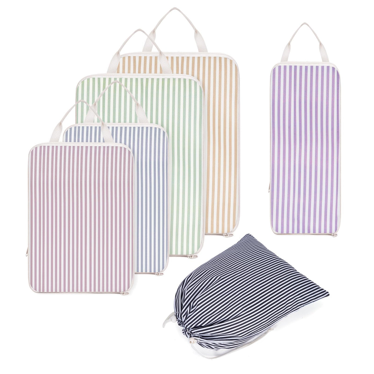 Narwey 6 Teilige Koffer Organizer Set, Compression Packing Cubes Packwürfel