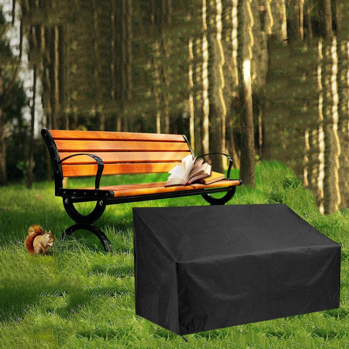 Sloane Dauerhaft 2/3 /4Sitzer Gartenbank Schutzhülle Abdeckung,Wasserdicht, Schwerlast 210D Oxford Gewebe Schutzhülle für Gartenmöbel Gartensofa Wasserdicht Winddicht UV-Beständig Abdeckhaube