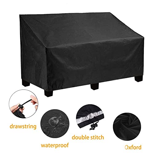 Sloane Dauerhaft 2/3 /4Sitzer Gartenbank Schutzhülle Abdeckung,Wasserdicht, Schwerlast 210D Oxford Gewebe Schutzhülle für Gartenmöbel Gartensofa Wasserdicht Winddicht UV-Beständig Abdeckhaube