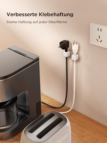JOYROOM 6 Stück Kabelhalter Kabelclips Kabel Organizer Kabelmanagement