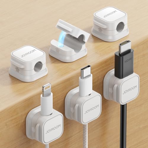 JOYROOM 6 Stück Kabelhalter Kabelclips Kabel Organizer Kabelmanagement