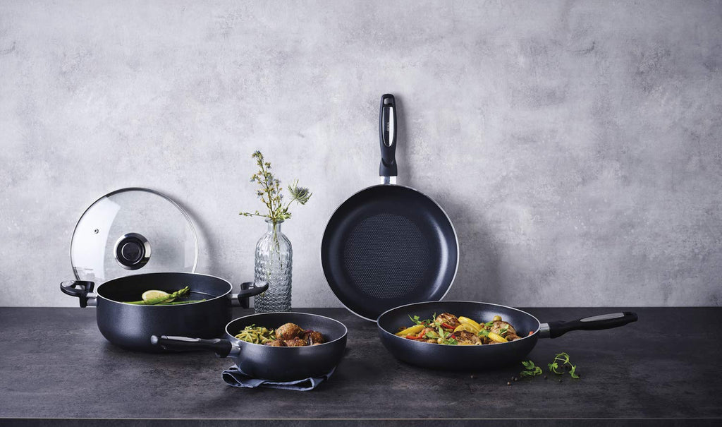 Beka 13078204 Pro Induc Anthrazit Mini Wok Pfanne, Aluminium beschichtet innen, 20 cm