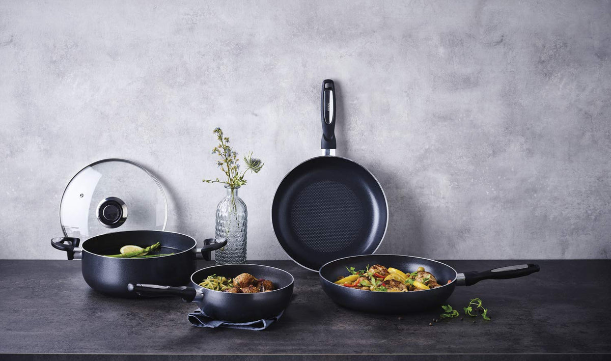 Beka 13078204 Pro Induc Anthrazit Mini Wok Pfanne, Aluminium beschichtet innen, 20 cm
