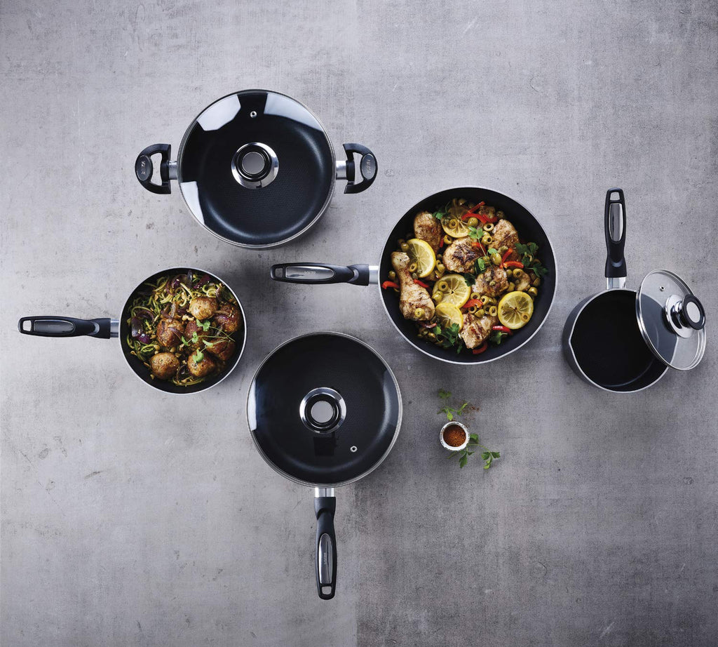 Beka 13078204 Pro Induc Anthrazit Mini Wok Pfanne, Aluminium beschichtet innen, 20 cm