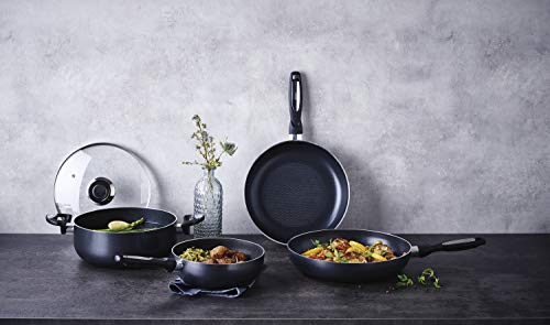 Beka 13078204 Pro Induc Anthrazit Mini Wok Pfanne, Aluminium beschichtet innen, 20 cm