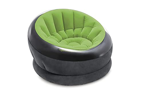 Intex 68582NP – Assorted Empire aufblasbarer Sessel, Vinyl, Mehrfarbig, 112 x 109 x 69 cm, Sortiert