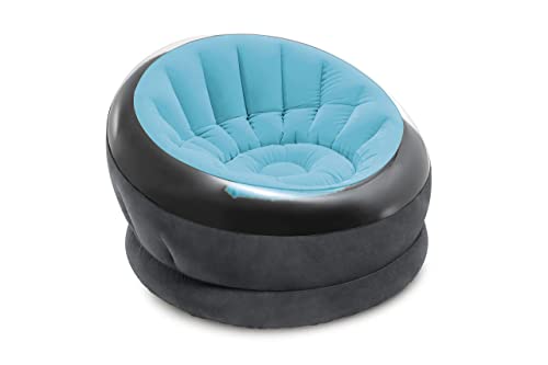 Intex 68582NP – Assorted Empire aufblasbarer Sessel, Vinyl, Mehrfarbig, 112 x 109 x 69 cm, Sortiert