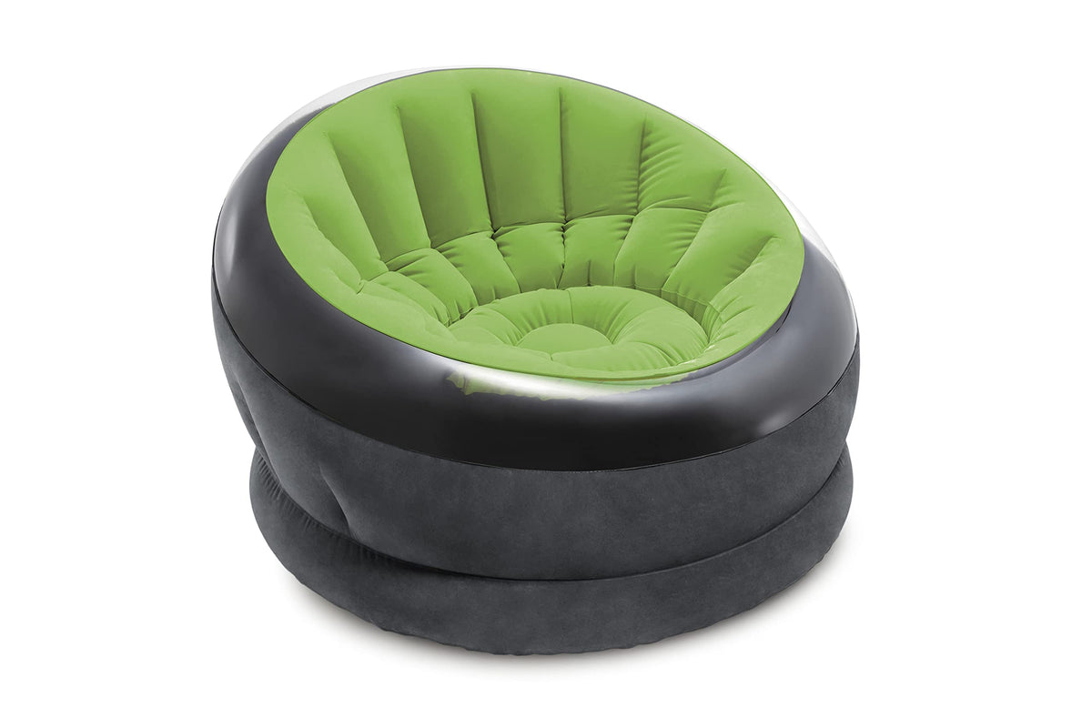Intex 68582NP – Assorted Empire aufblasbarer Sessel, Vinyl, Mehrfarbig, 112 x 109 x 69 cm, Sortiert