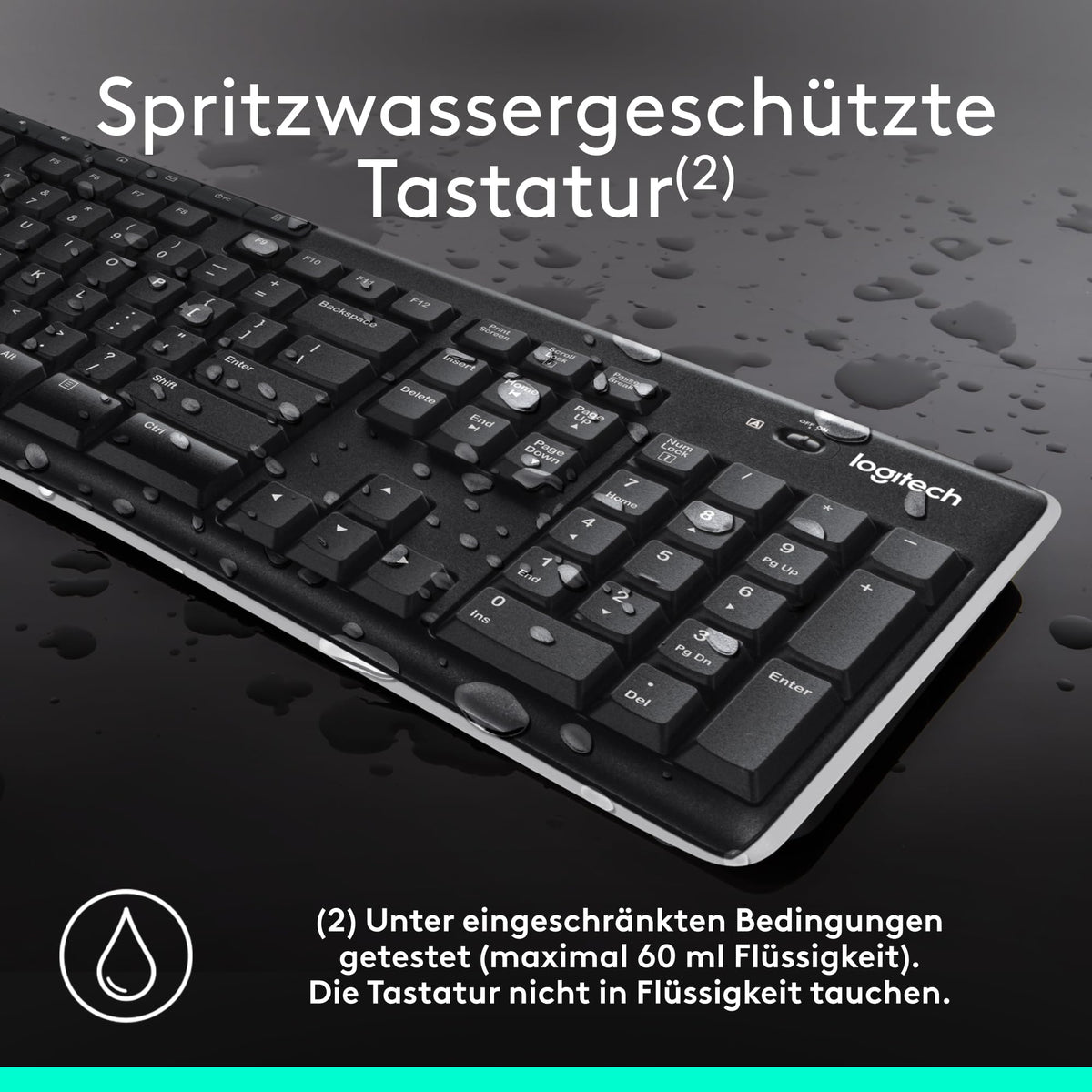 Logitech K270 Kabellose Tastatur für Windows