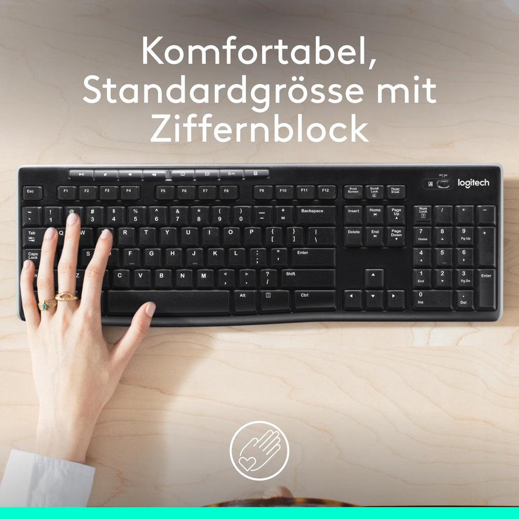 Logitech K270 Kabellose Tastatur für Windows