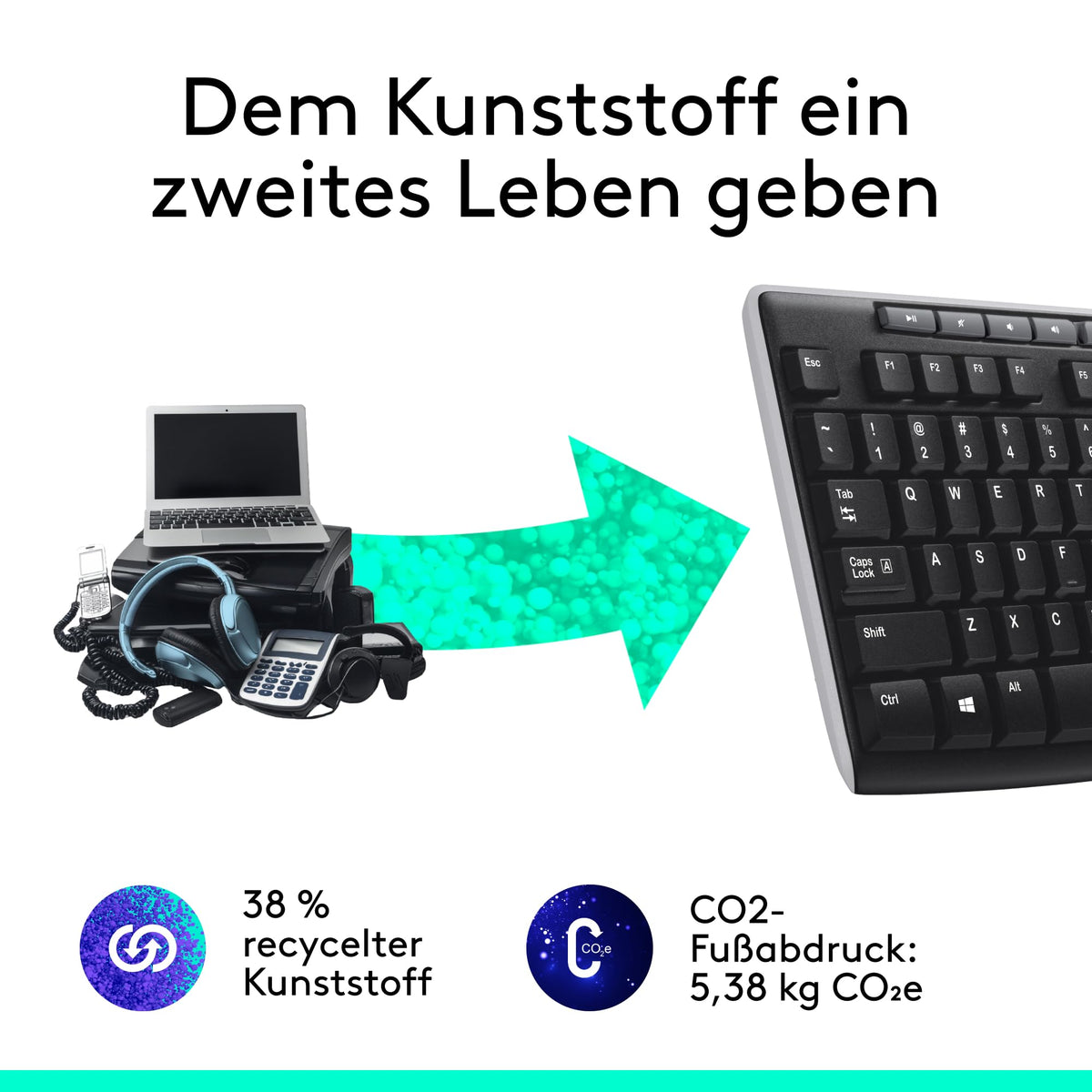 Logitech K270 Kabellose Tastatur für Windows