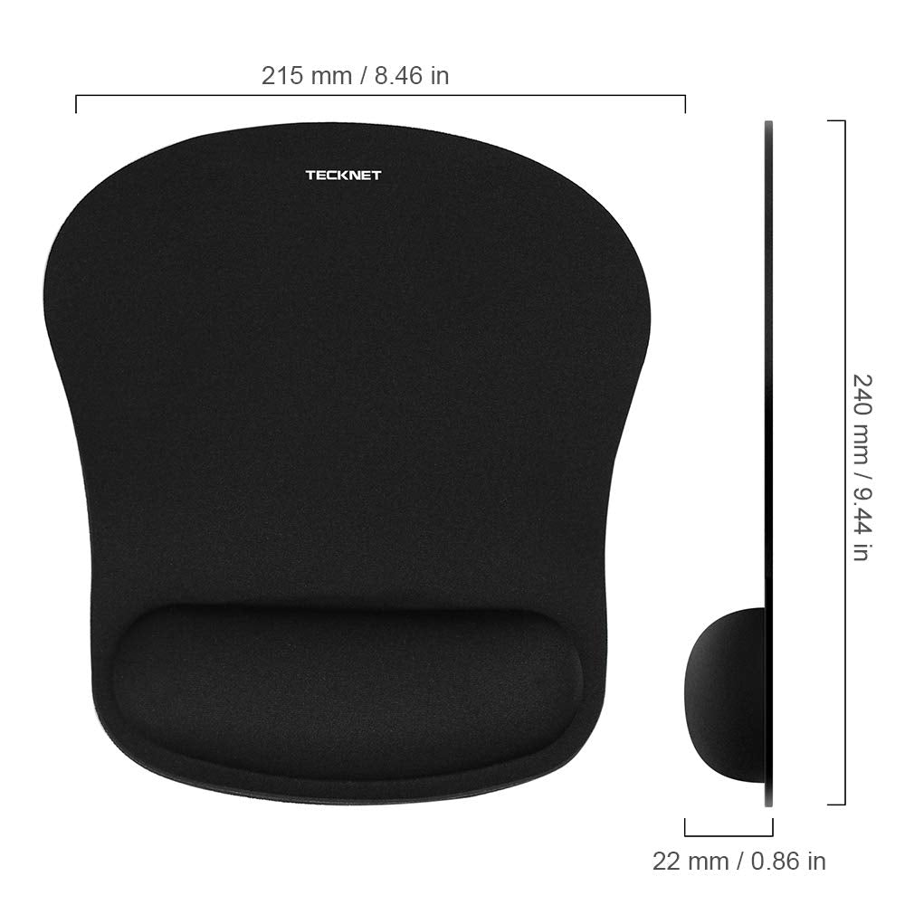 TECKNET Mauspad mit Gelkissen, Ergonomisches Wasserdicht Mousepad