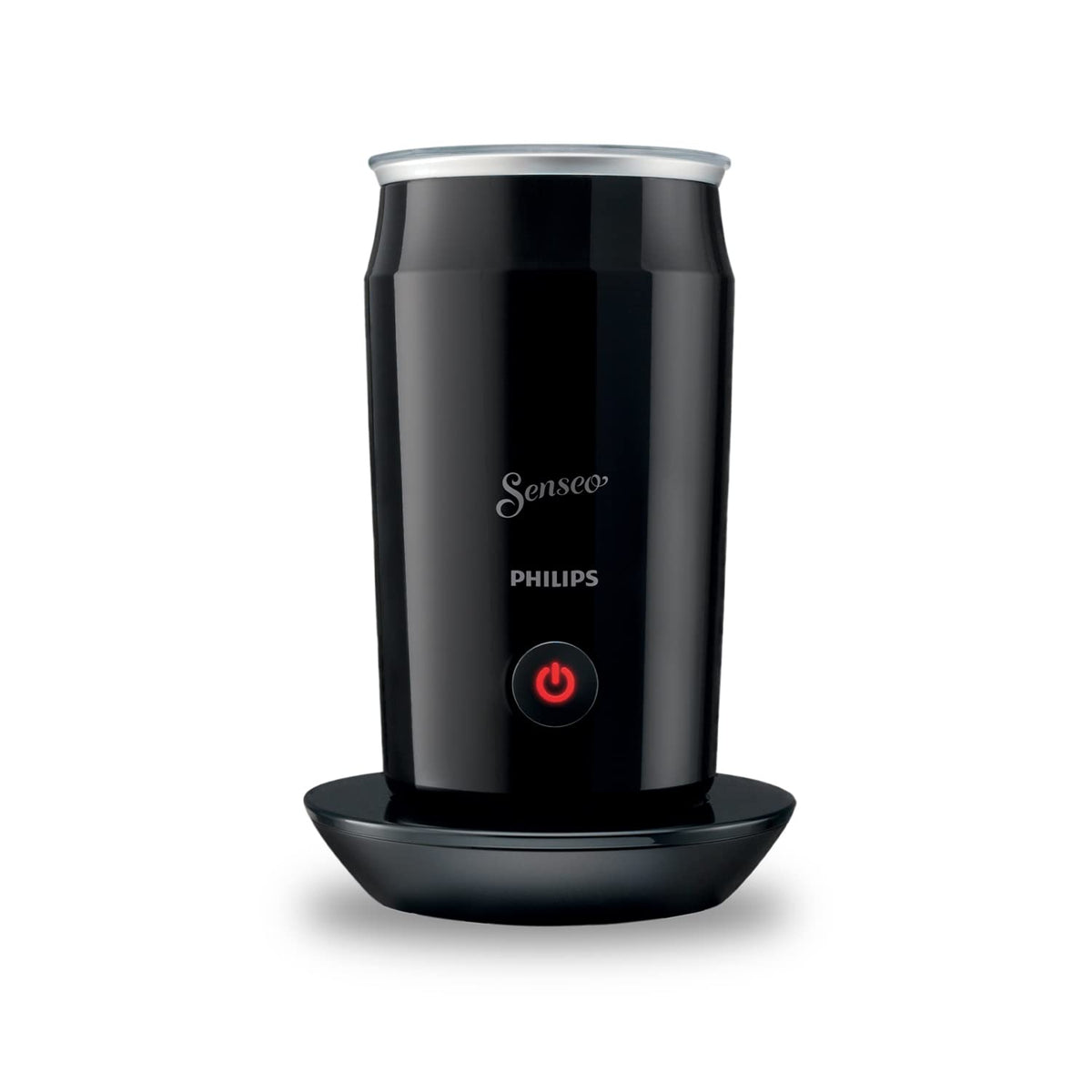 Philips SENSEO® Milk Twister – Milchaufschäumer für heißes und kaltes Milchaufschäumen für 2 Cappucinos, Antihaftbeschichtung, 500 Watt, 0.12 Liter, ‎15.1 x 15.1 x 21.7 cm, schwarz (CA6500/60)