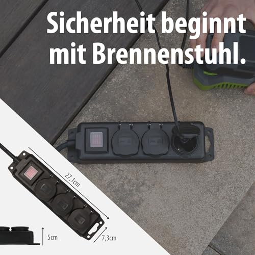 Brennenstuhl Steckdosenverteiler IP44 3-Fach